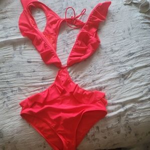 Pink monokini